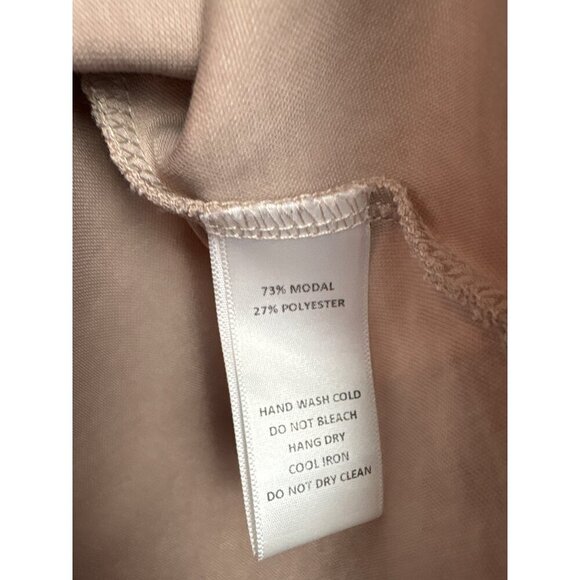 Women’s all: row Small Beige Tank Blouse with a Cowelneck - Picture 5 of 5